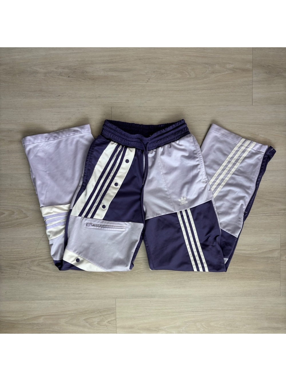 adidas Originals x Danielle Cathari Womens S Purple Patchwork Track Pants